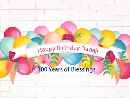 100 years - Happy birthday