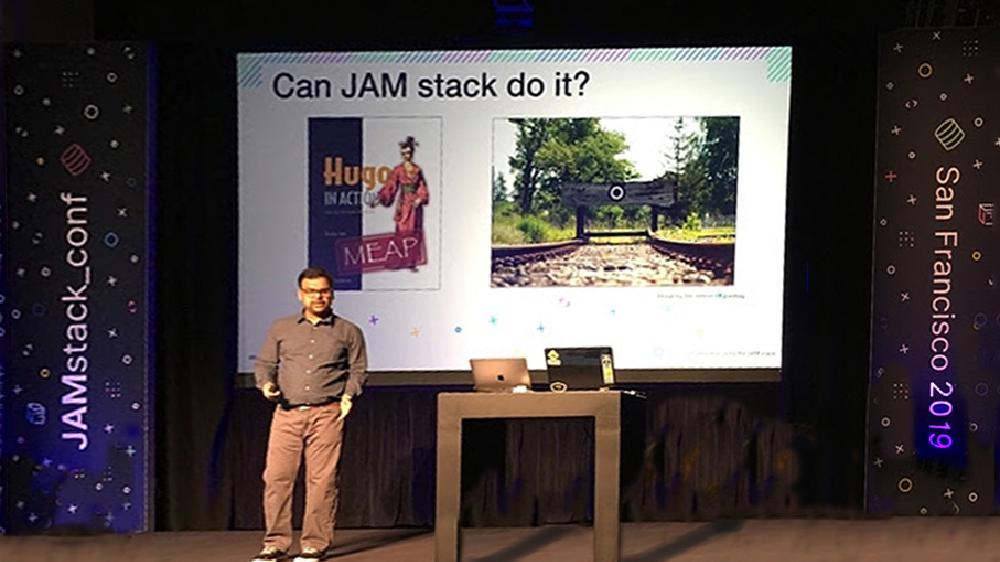 Atishay at Jam Stack Conference 2019